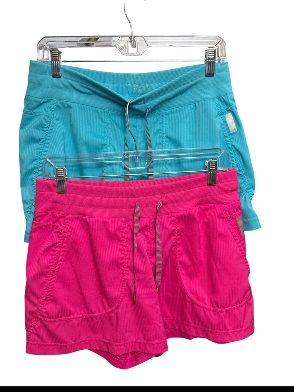 BCG Drawstring Running Shorts Bundle Size M Pink Blue Reflective